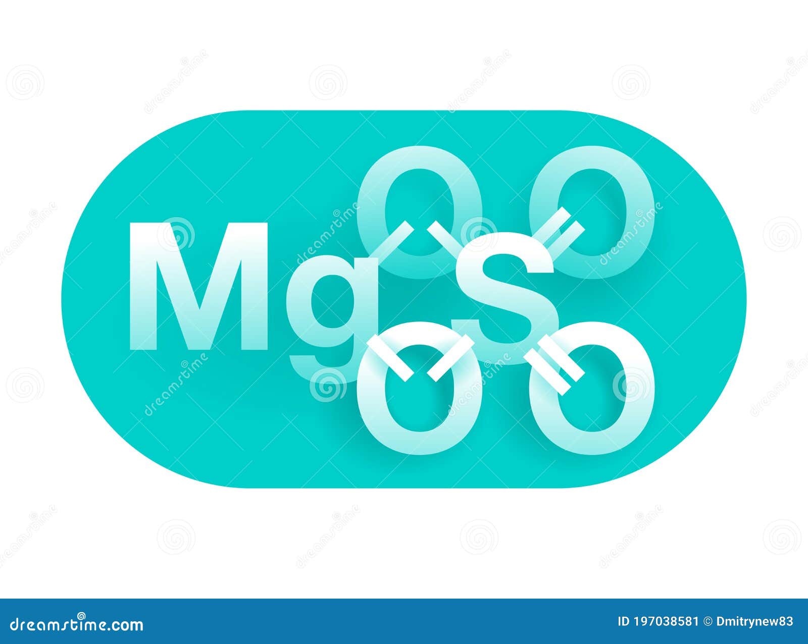 Magnesium Sulfate Molecule. It Is Is An Salt And