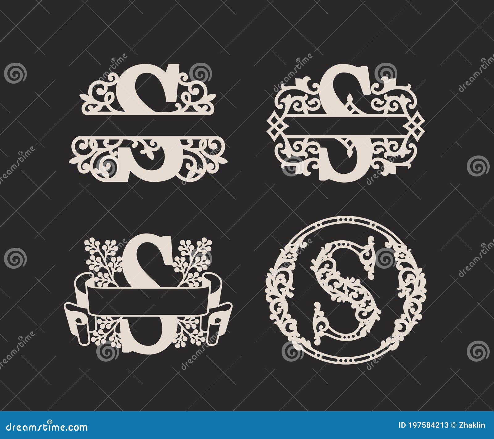 Split Monogram Vector Art, Icons, and Graphics for Free Download