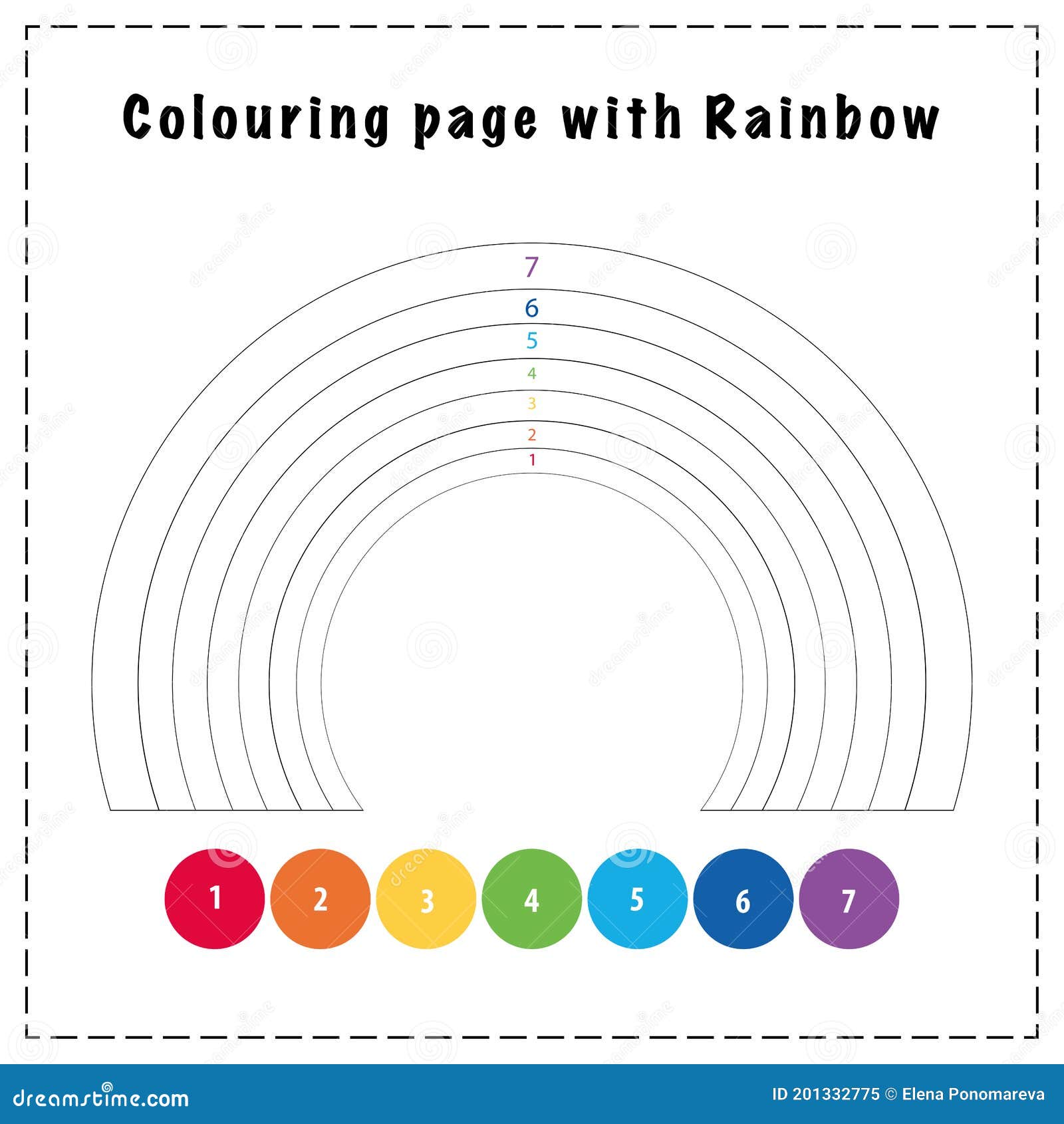 Download Rainbow Colouring Page Stock Illustrations 63 Rainbow Colouring Page Stock Illustrations Vectors Clipart Dreamstime