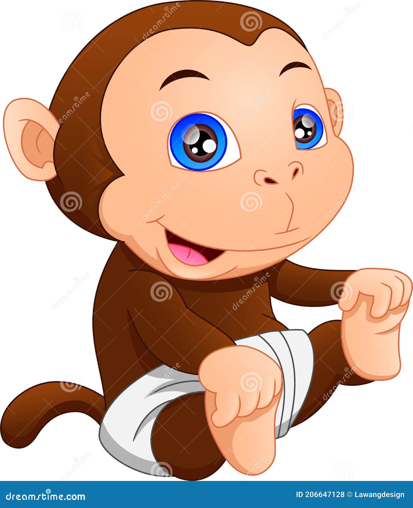 Cute Monkey Baby Cartoon Cute Monkey Baby Cartoon