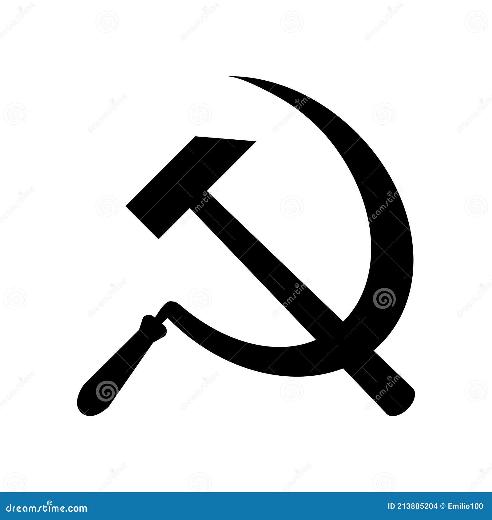 Hammer And Sickle. Vector Illustration Isolated On White Background ...