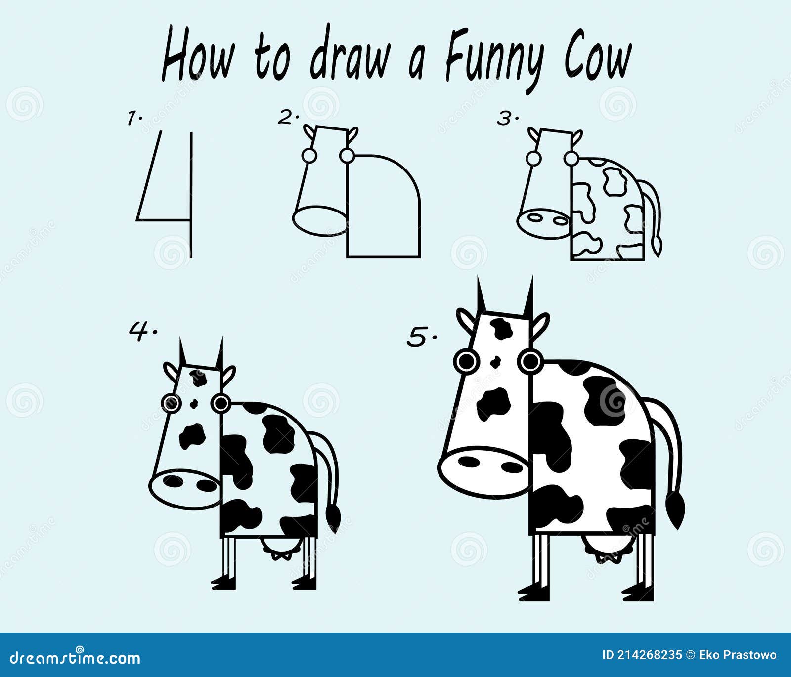 How to Draw a Cow - How to Draw Easy-saigonsouth.com.vn