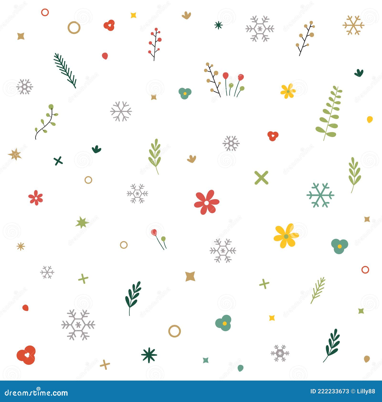 christmas seamless pattern. preset in swatch setting.