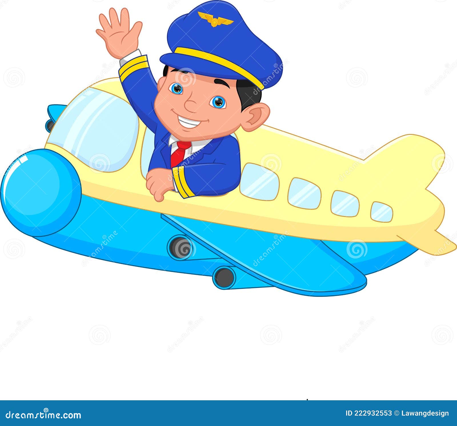 Cartoon Young Pilot Waving from the Plane Stock Vector - Illustration of child, little: 222932553 Cartoon Young Pilot Waving from the Plane Stock Vector - Illustration of child, little: 222932553