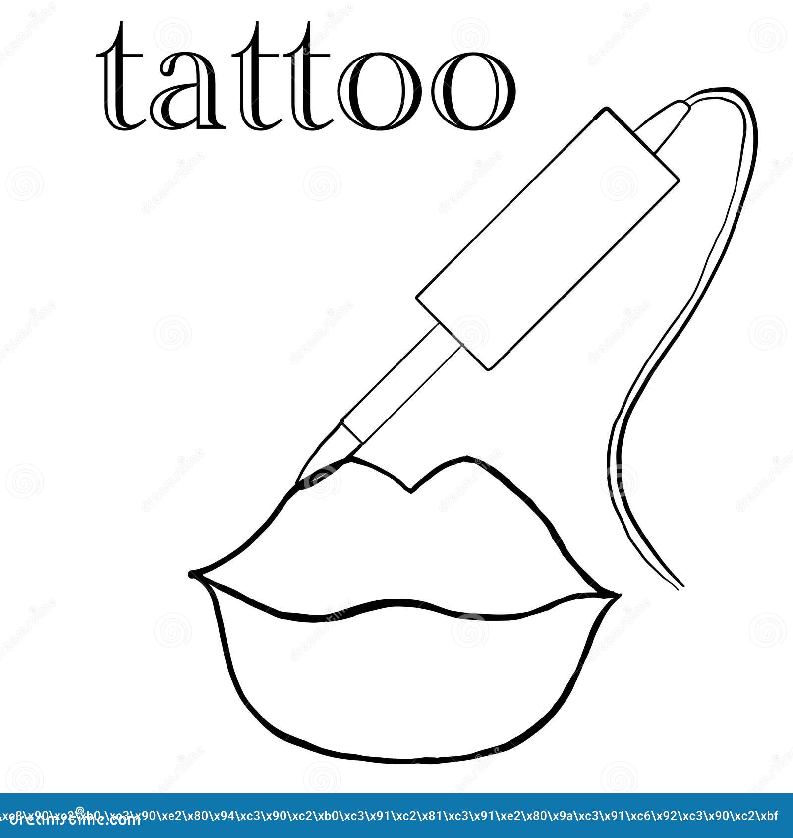 Tattoo Master, Permanent Tattoo Master, Lips Tattoo, Lips of Different