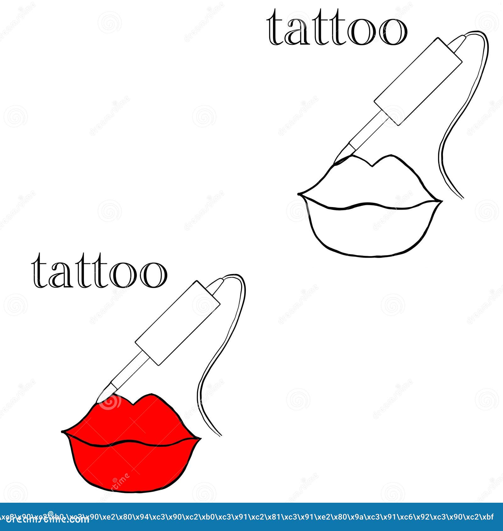 Tattoo Master, Permanent Tattoo Master, Lips Tattoo, Lips Of Different