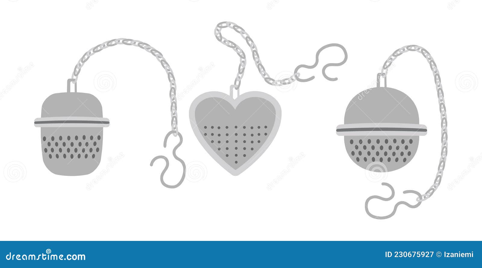 Tea Strainers Vector Illustration Stock Vector Illustration of