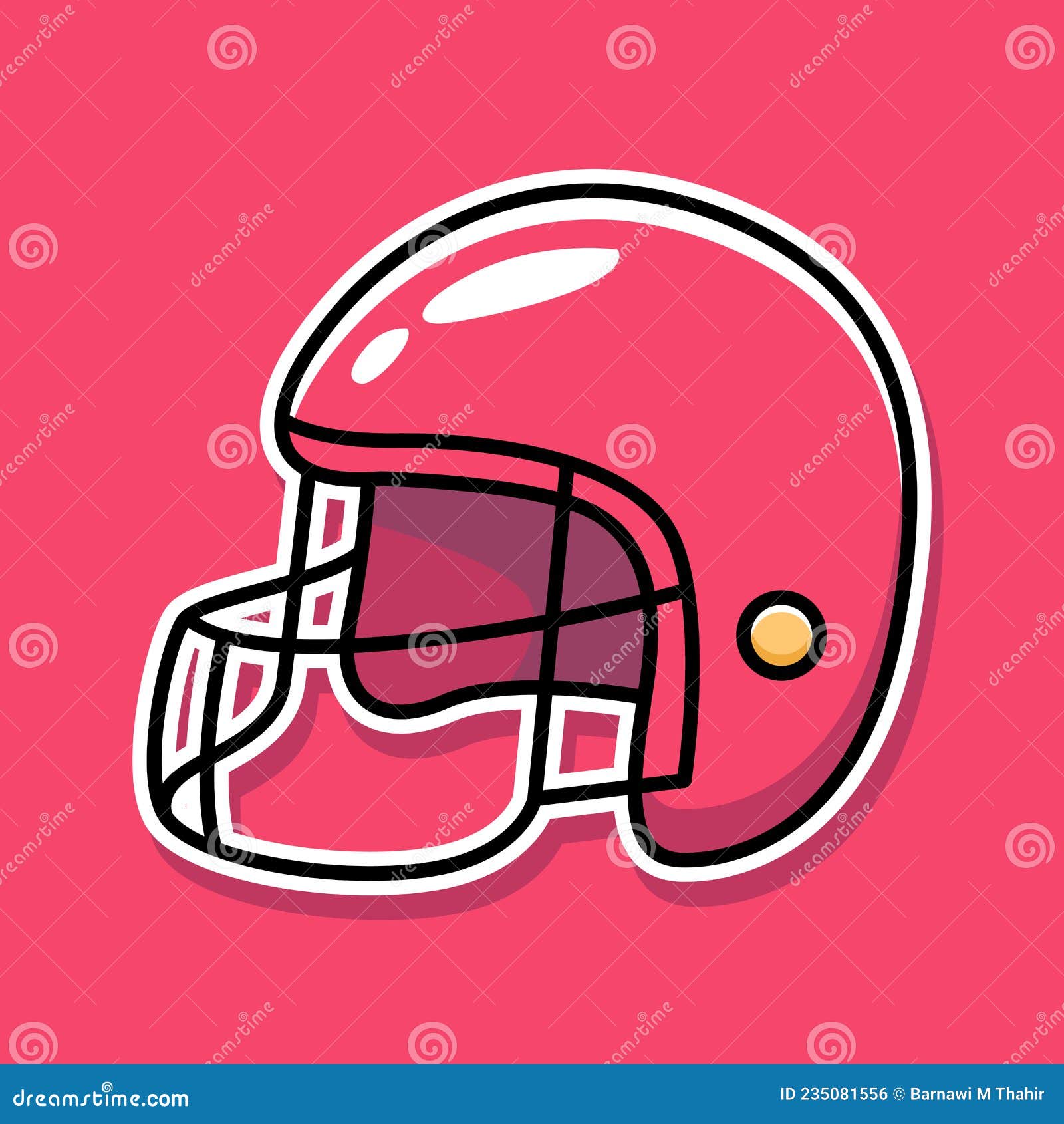 Rugby Helmet Icon Vector Design Stock Vector Illustration of object