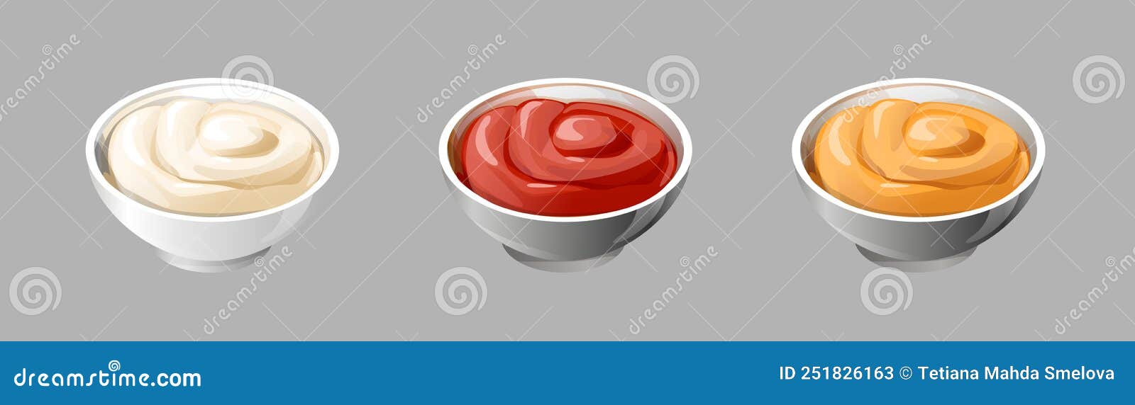 Realistic Sauces Bottles. Isolated 3D Liquid Condiments Containers