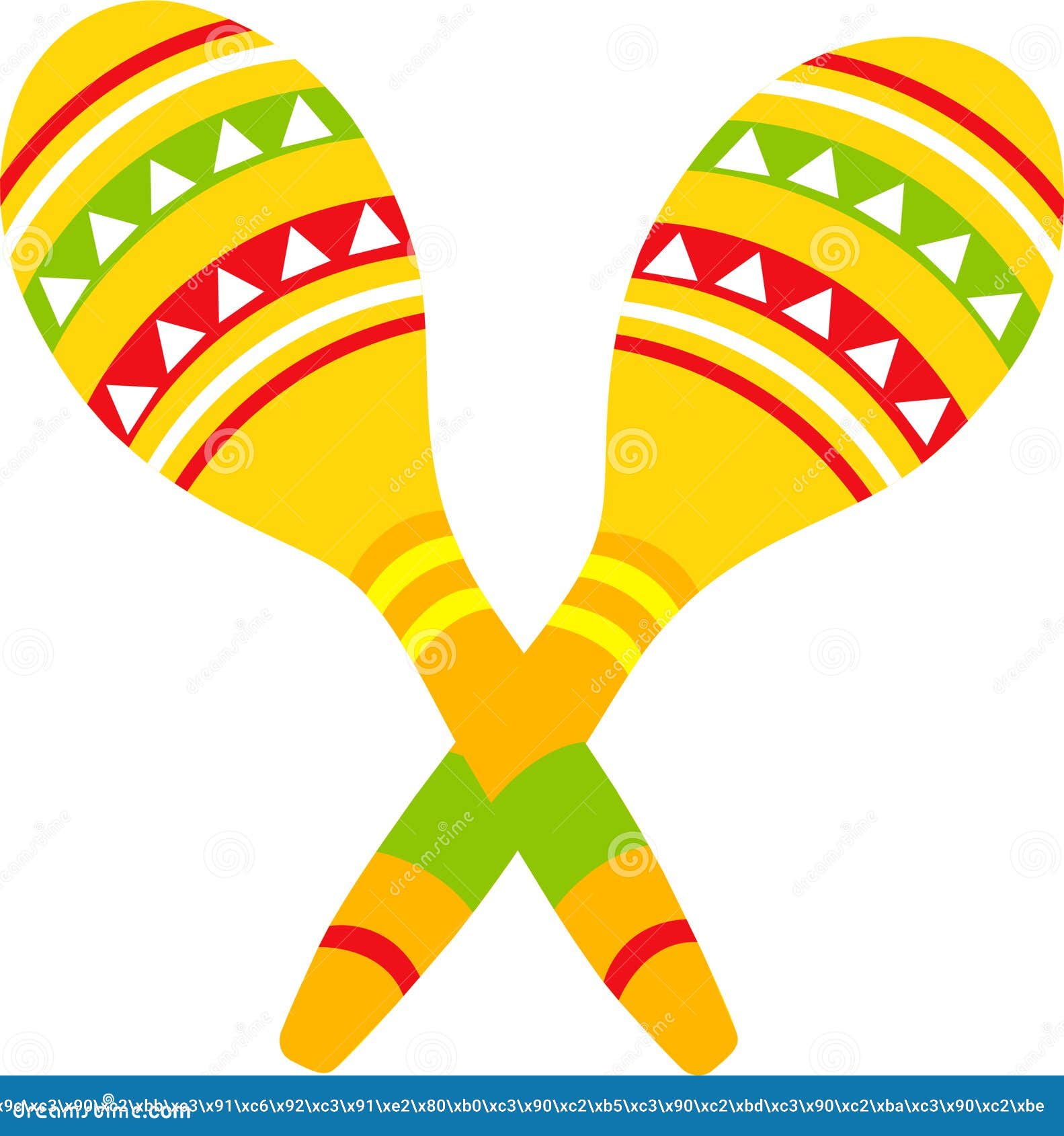 Vector Illustration of Maraca and Tool Sign. Maracas and Maracas