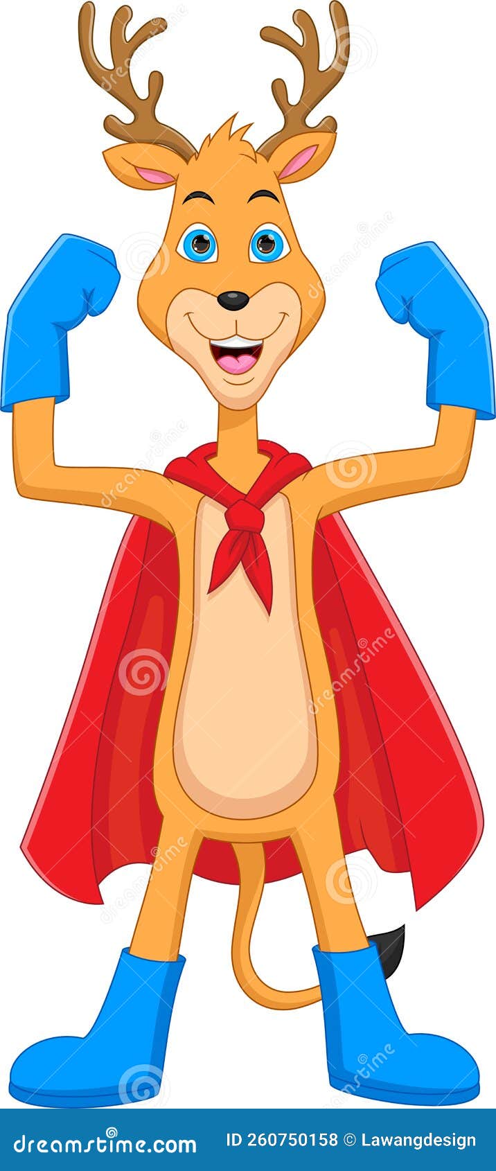 Cartoon Cute Deer In Superhero Costume Stock Vector Illustration Of cartoon-cute-deer-in-superhero-costume-stock-vector-illustration-of