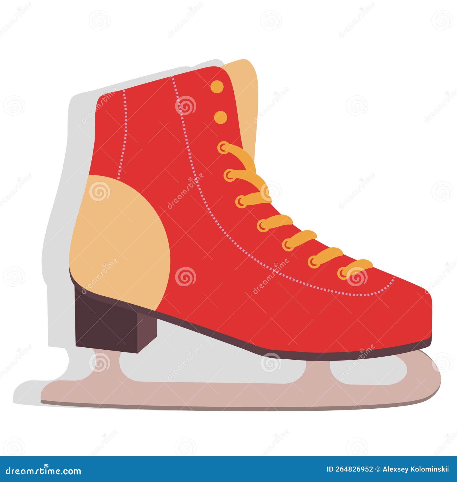 Figure skate stock illustration. Illustration of humor 264826952