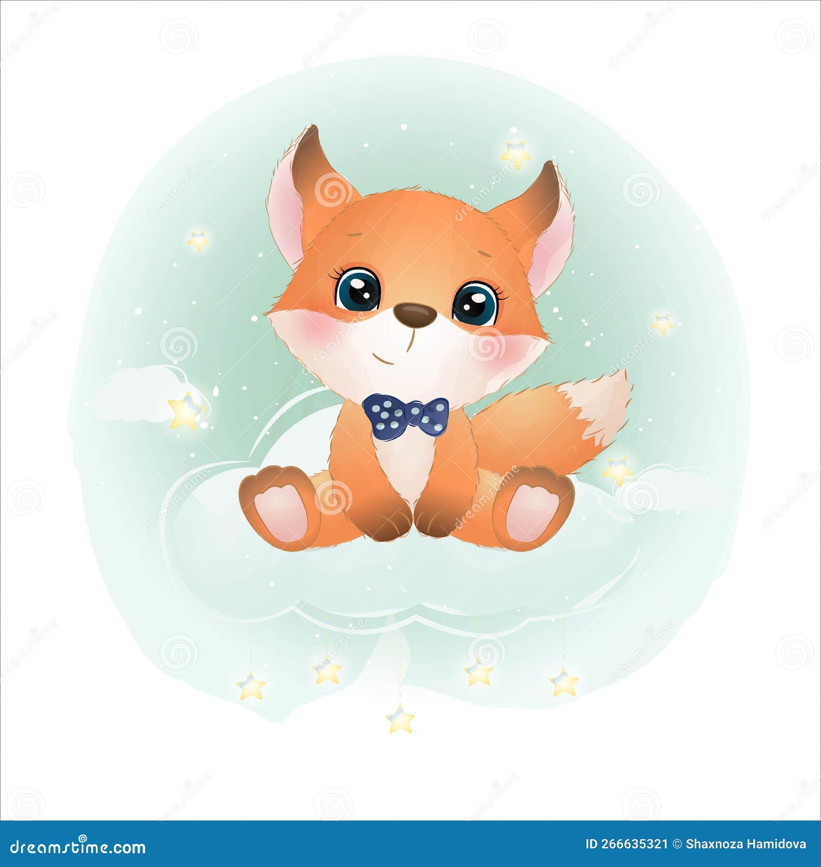 Cute Little Baby Boy Animals Vector Stock Vector Illustration of
