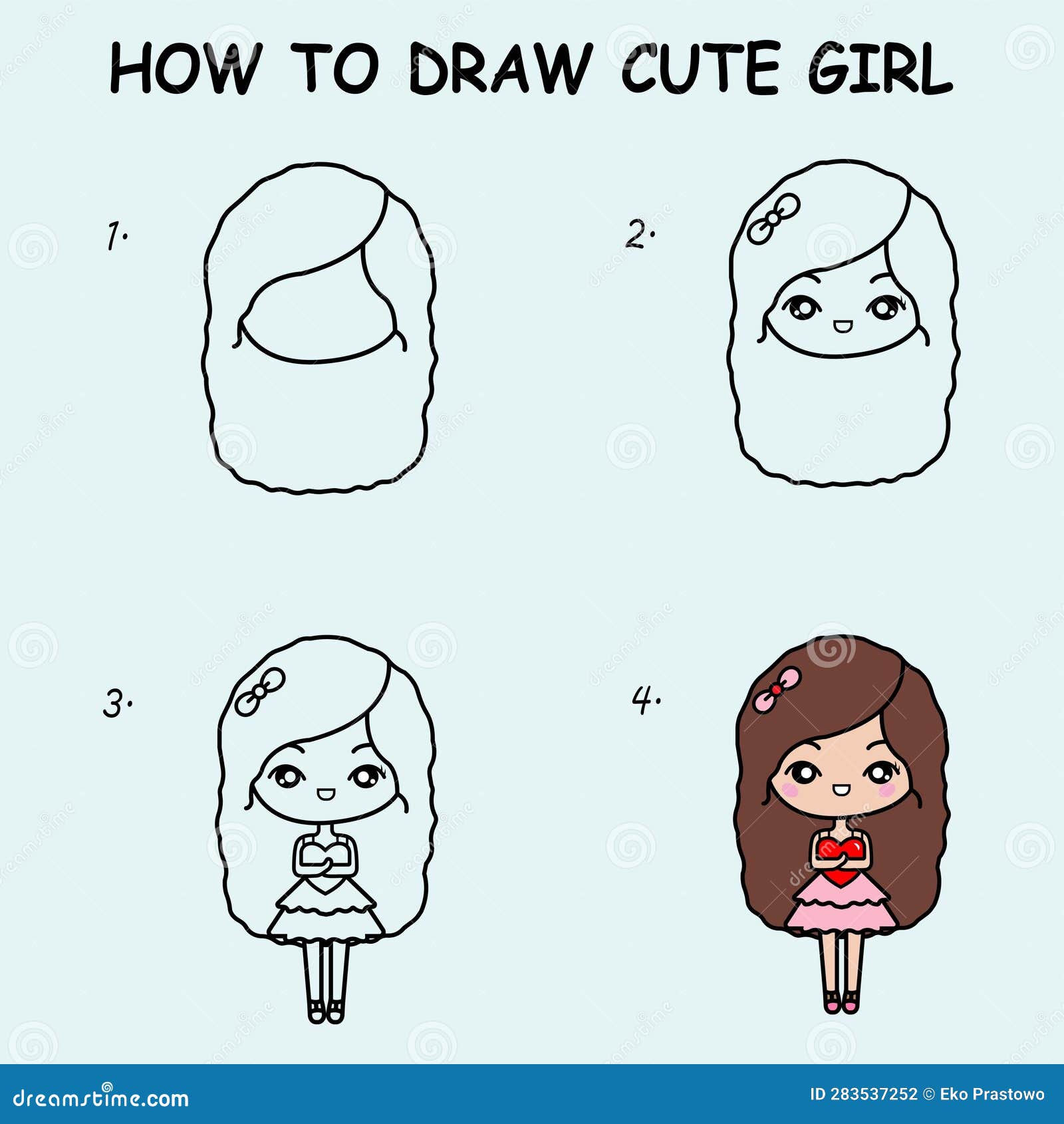 How to Draw a Cute Girl in Christmas Ugly Sweater - YouTube