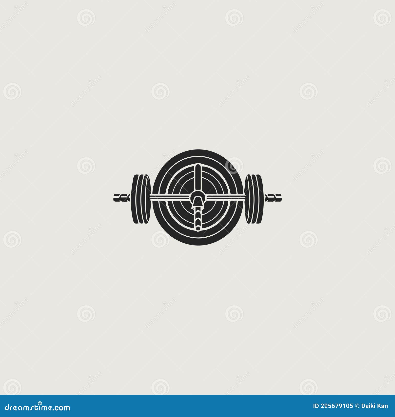 Gym Barbell Photo Logo Image Stock Vector Illustration of exercise