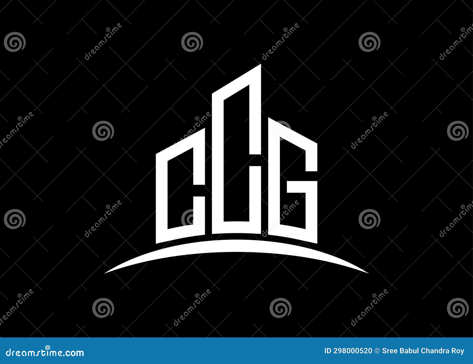 letter ccg building  monogram logo  template. building  ccg logo.