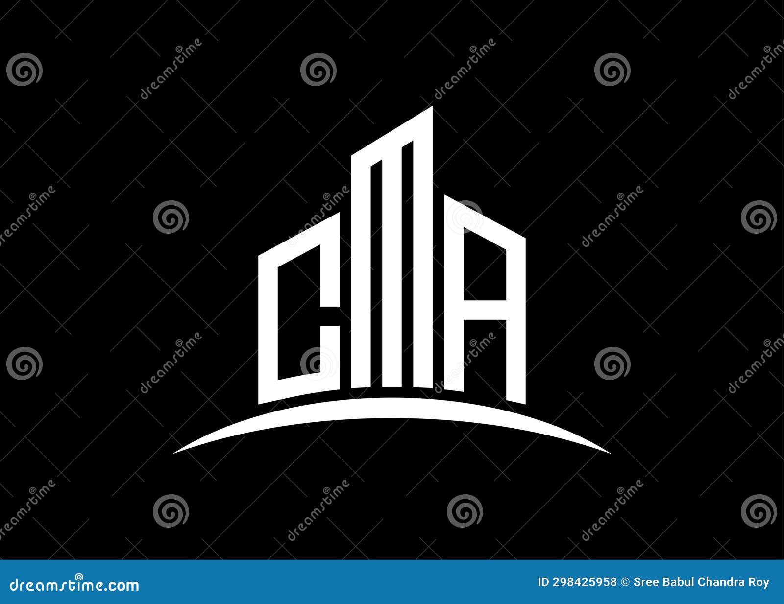 letter cma building  monogram logo  template. building  cma logo.