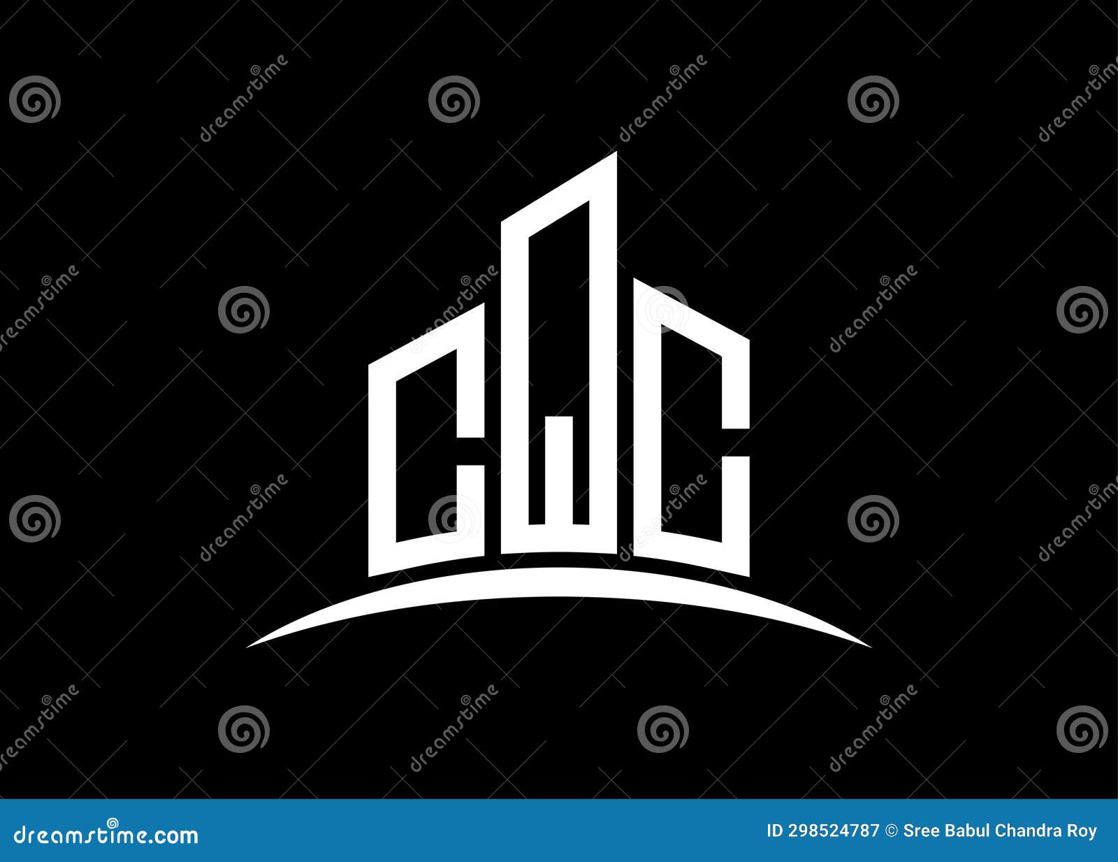 letter cqc building  monogram logo  template. building  cqc logo.