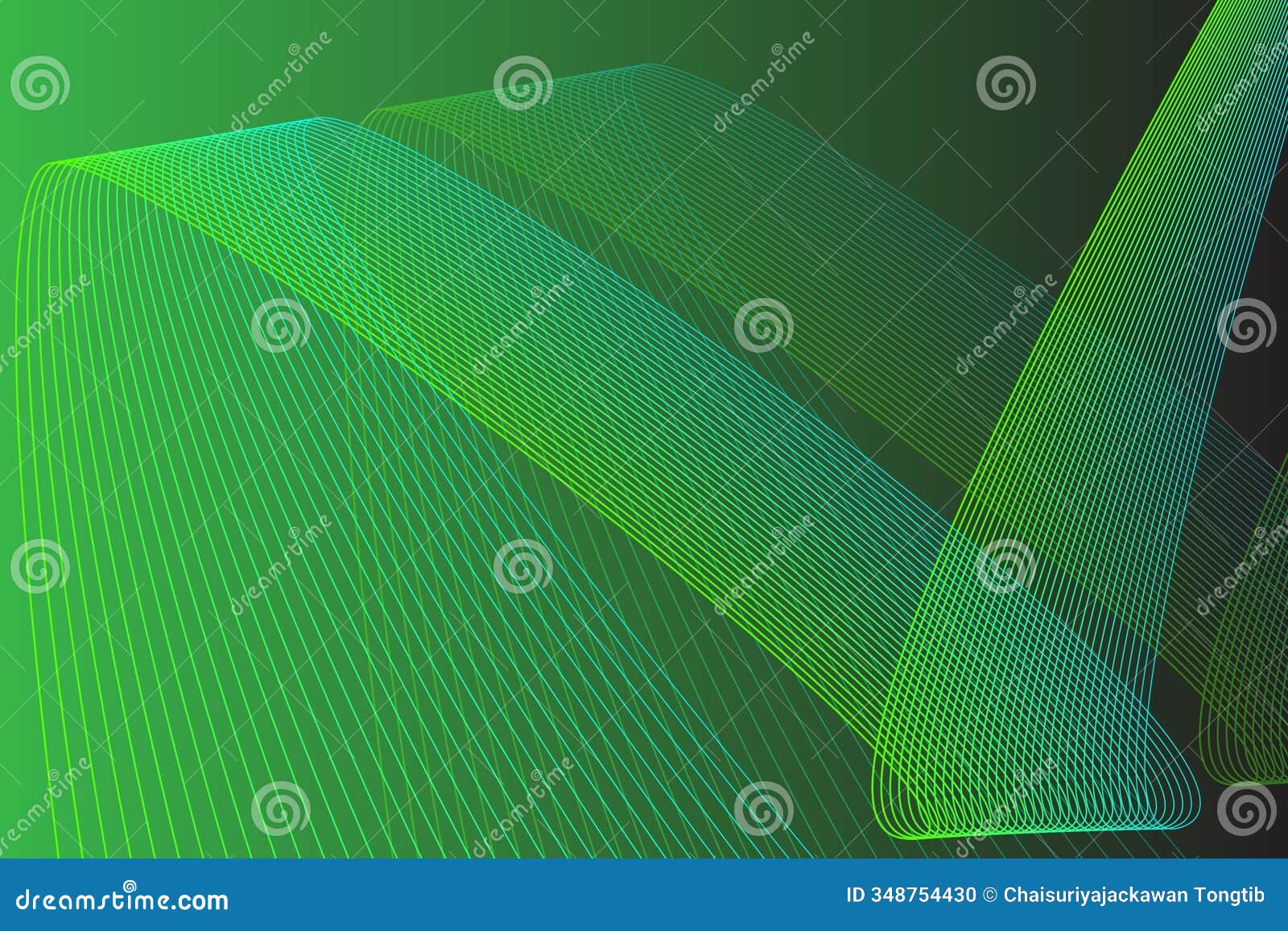 Abstrack Wave Line Art Background with