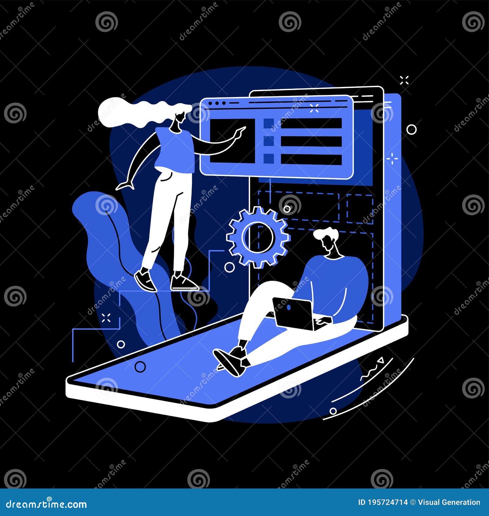  Application Design Abstract Concept Vector Illustration. Stock Vector Illustration of menu