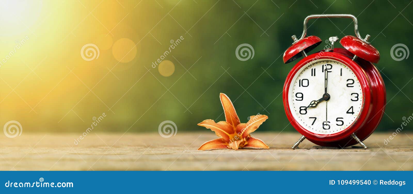 web banner of daylight savings concept