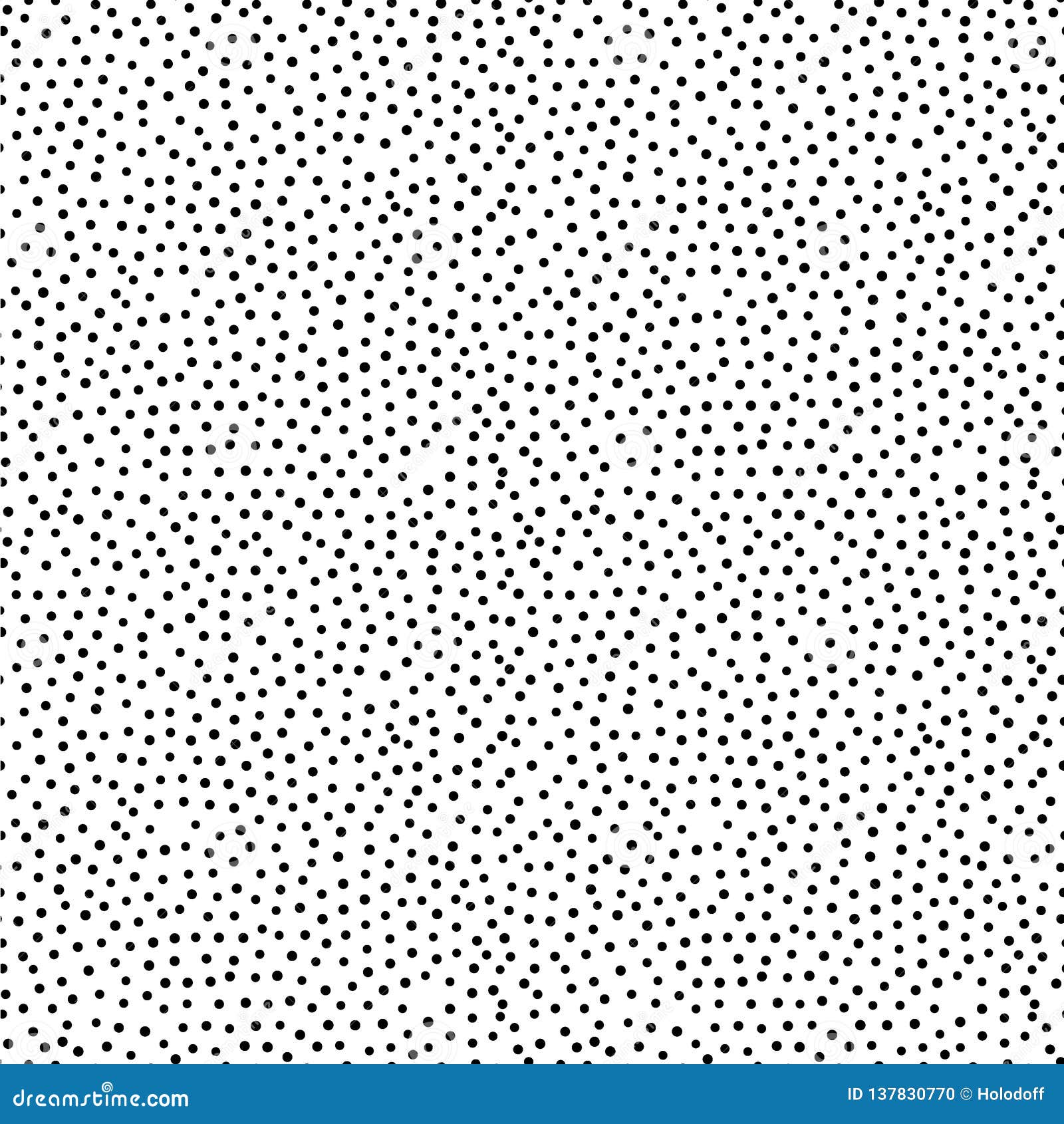 Black Dots - Seamless Pattern. Stock Vector - Illustration of black ...