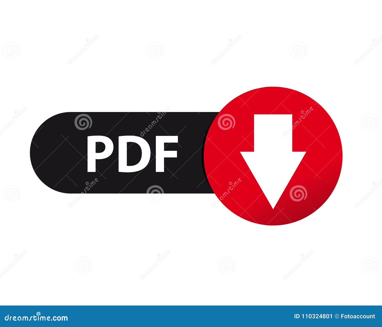 web button pdf download -   -  on white