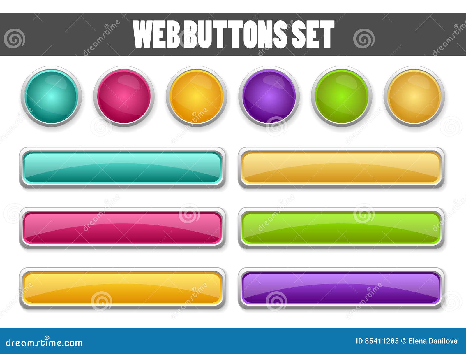 web buttons set for your 