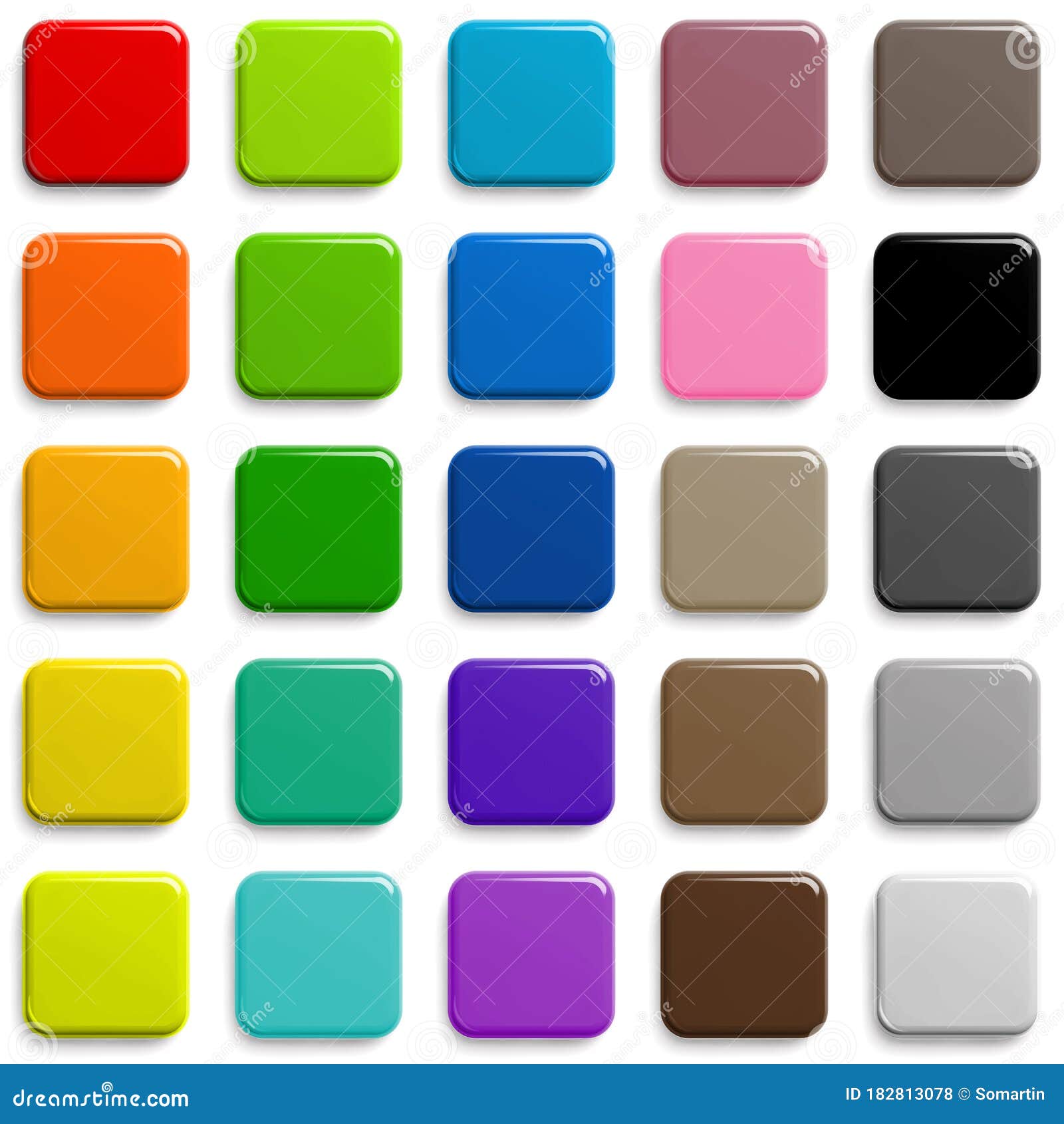 Web Buttons Colorful CTA Set Image Stock Illustration - Illustration of ...