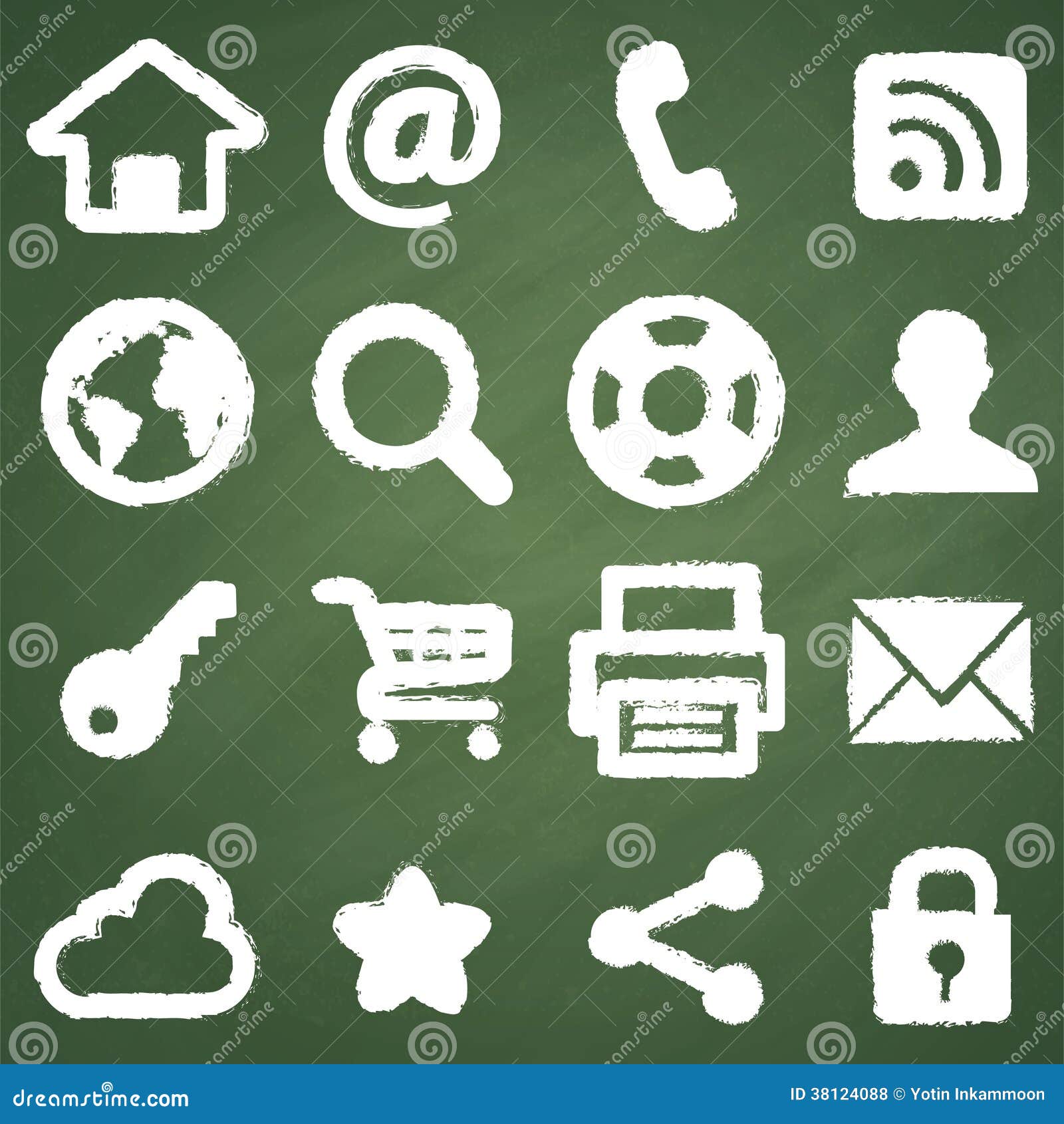  chalkboard symbols stock vector. Illustration of class 38124088