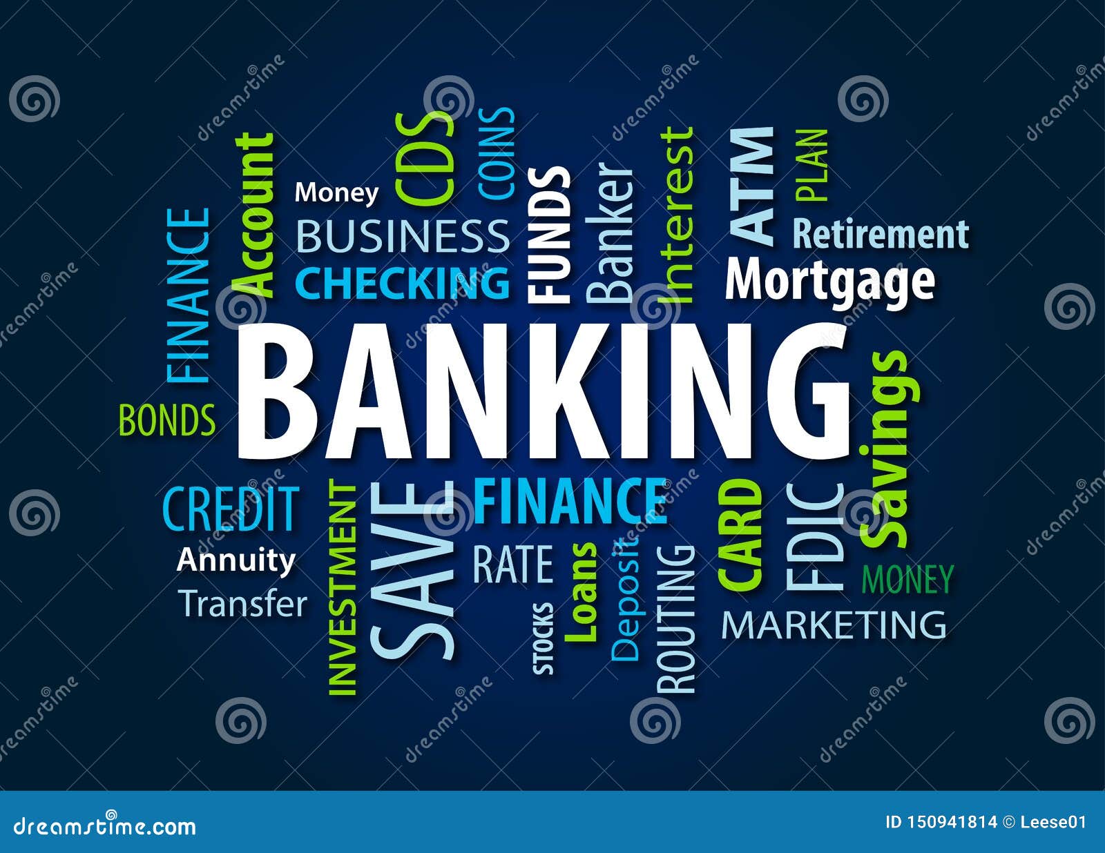 Banking Word Definition RoyaltyFree Stock Photography CartoonDealer
