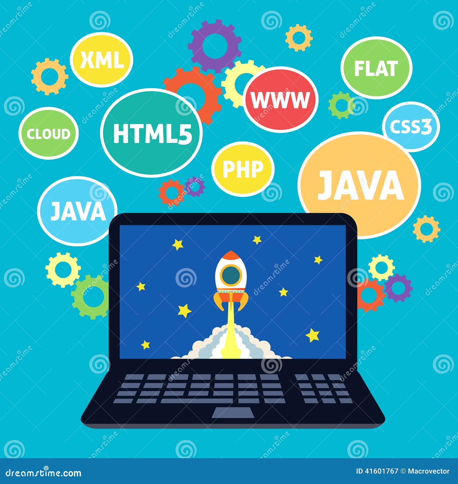 Web design coding stock vector. Illustration of development - 41601767