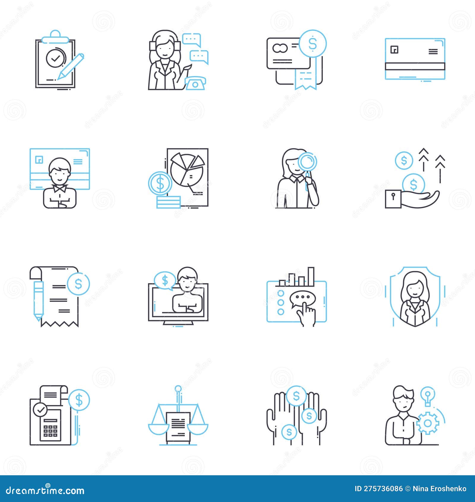 Web Design and Development Linear Icons Set. Responsive, User-friendly ...