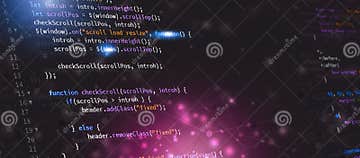Web Developing Website Javascript Banner Stock Photo - Image of ...