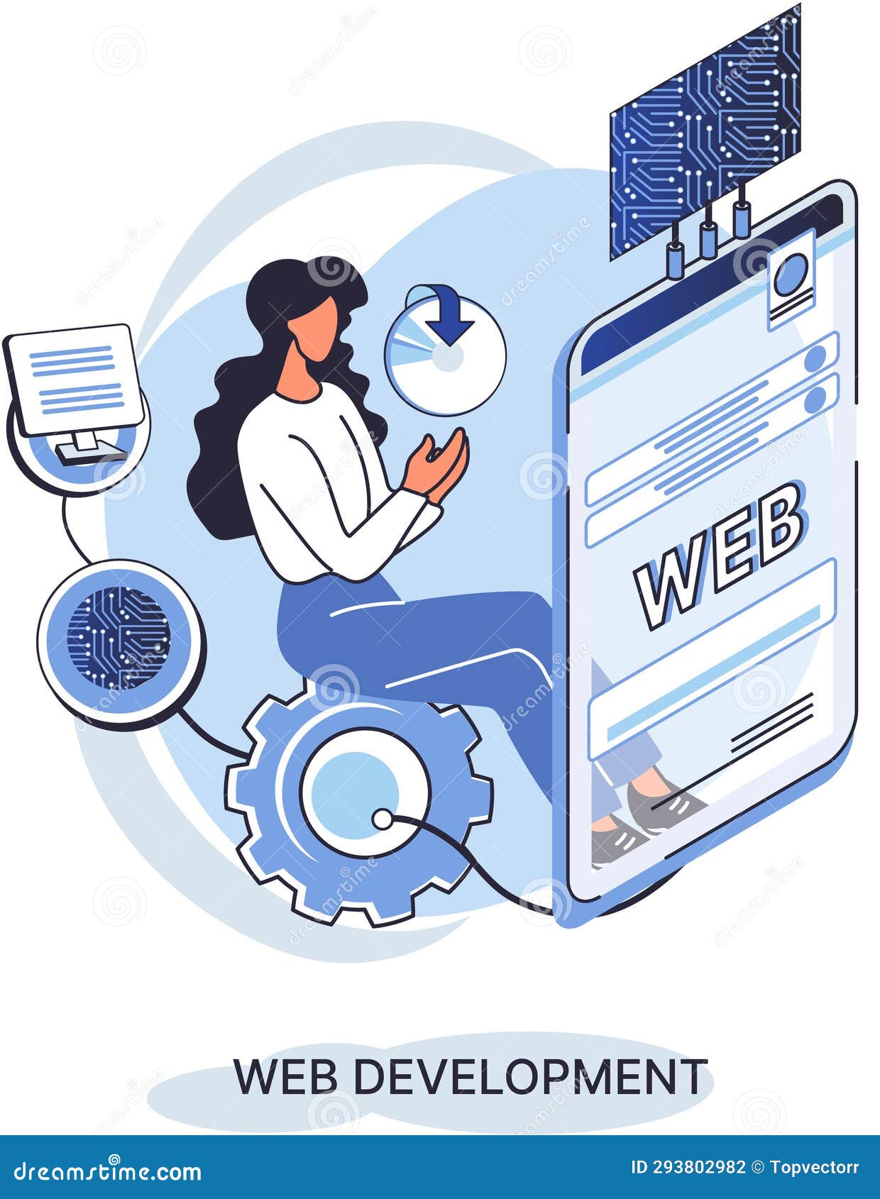Web Development, Coding and Programming. Creation Digital Software ...