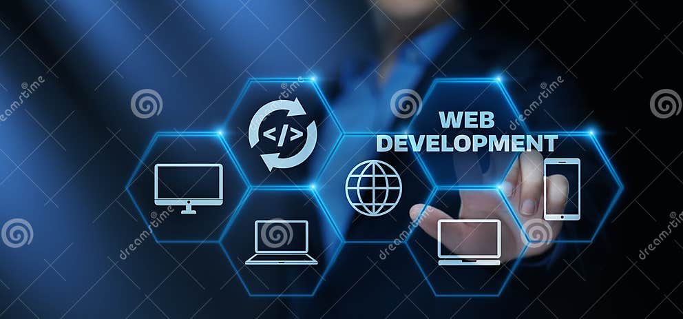 Web Development Coding Programming Internet Technology Business Concept ...