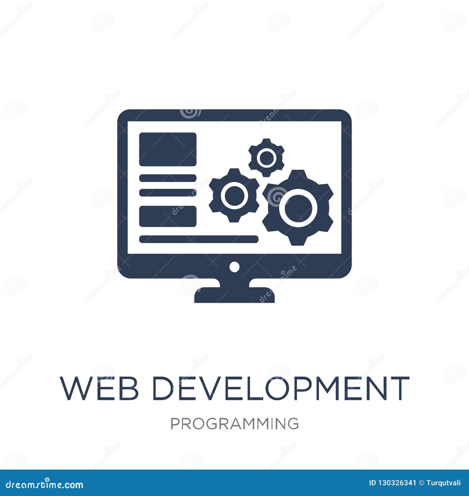 Web Development Icon Trendy Flat Vector Web Development Icon On Stock