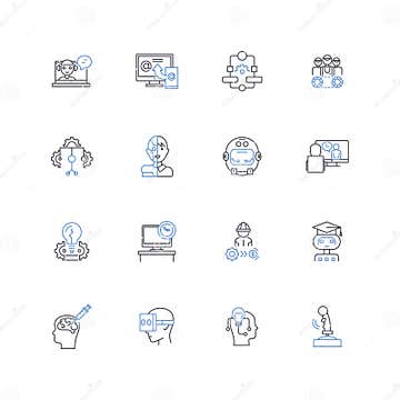 Web Development Line Icons Collection. HTML, CSS, JavaScript ...