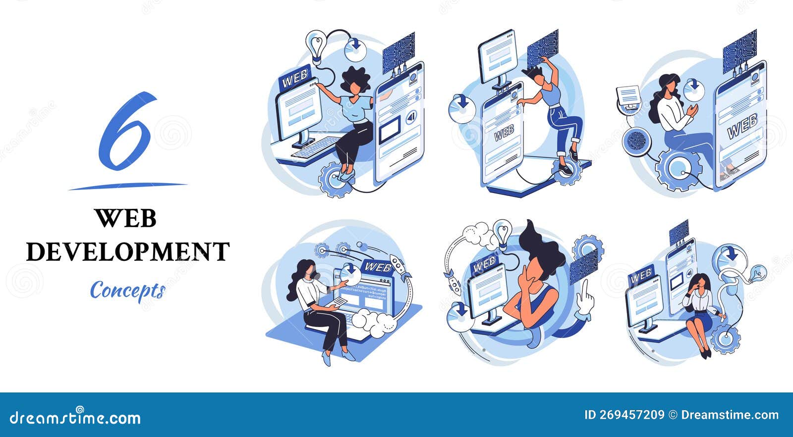 Web Development, Coding and Programming. Creation Digital Software ...
