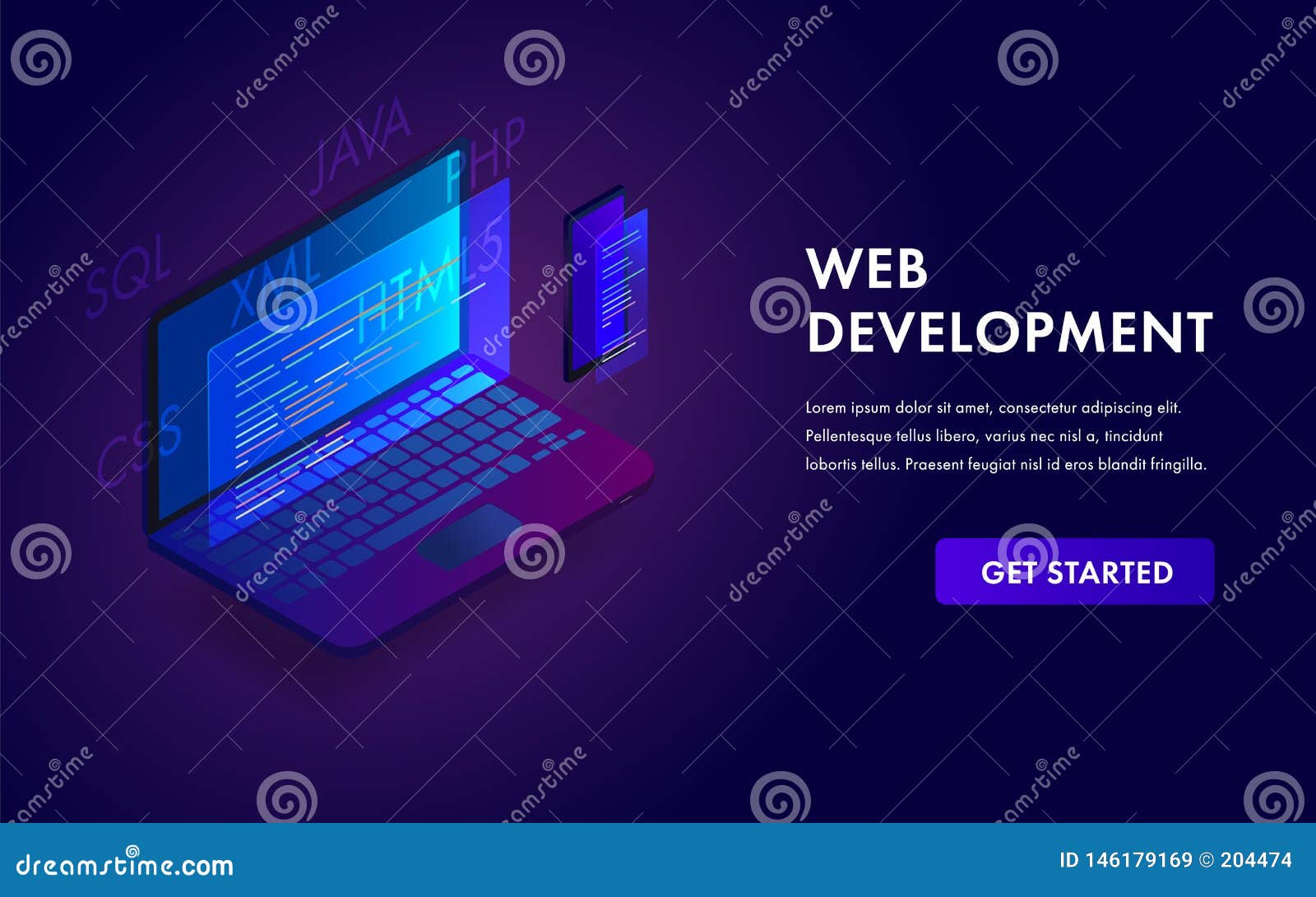 Web Development Modern Flat Design Isometric Software Programming ...