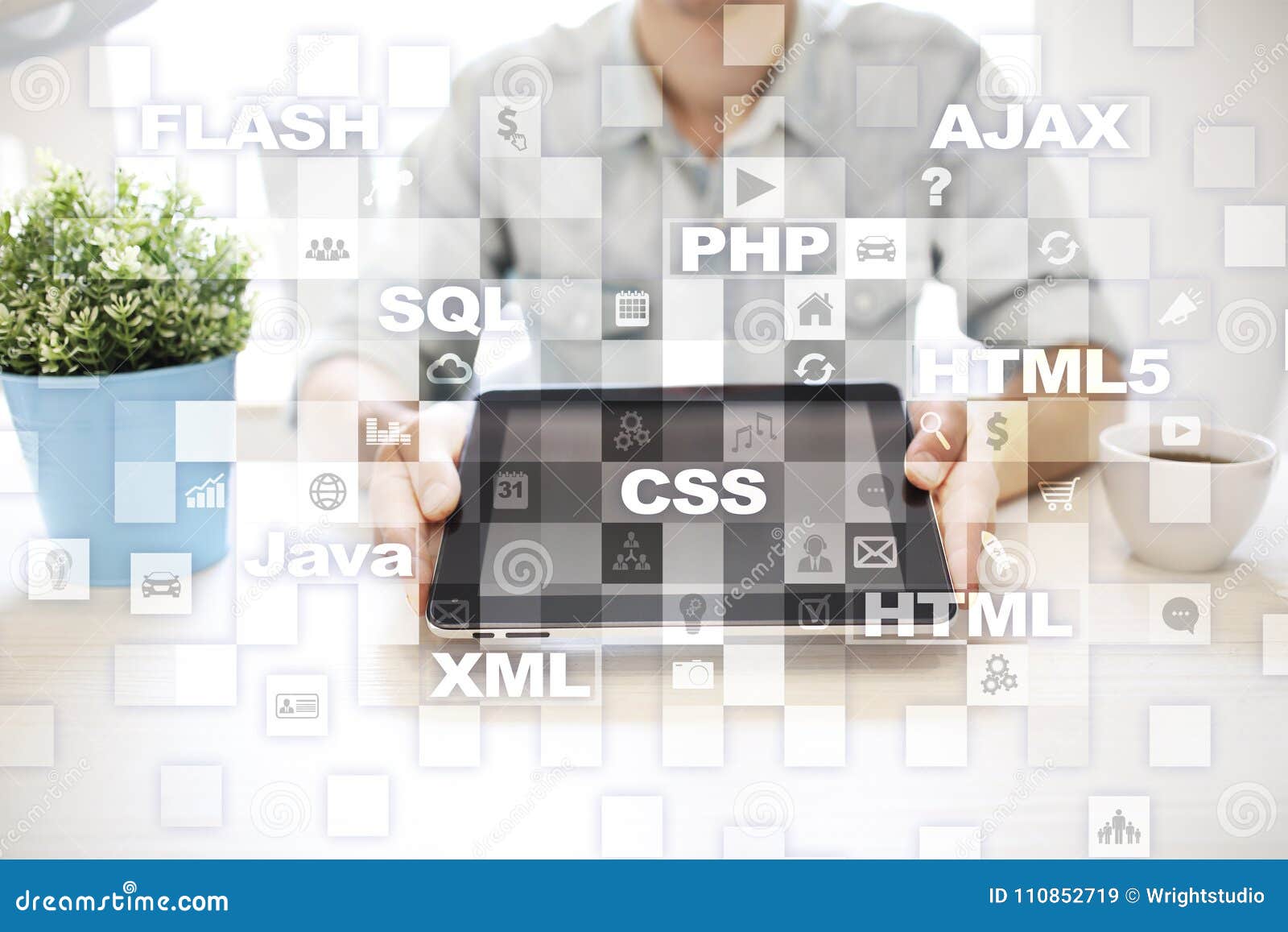 Web Development. Programming. Internet and Technology Concept. Stock ...