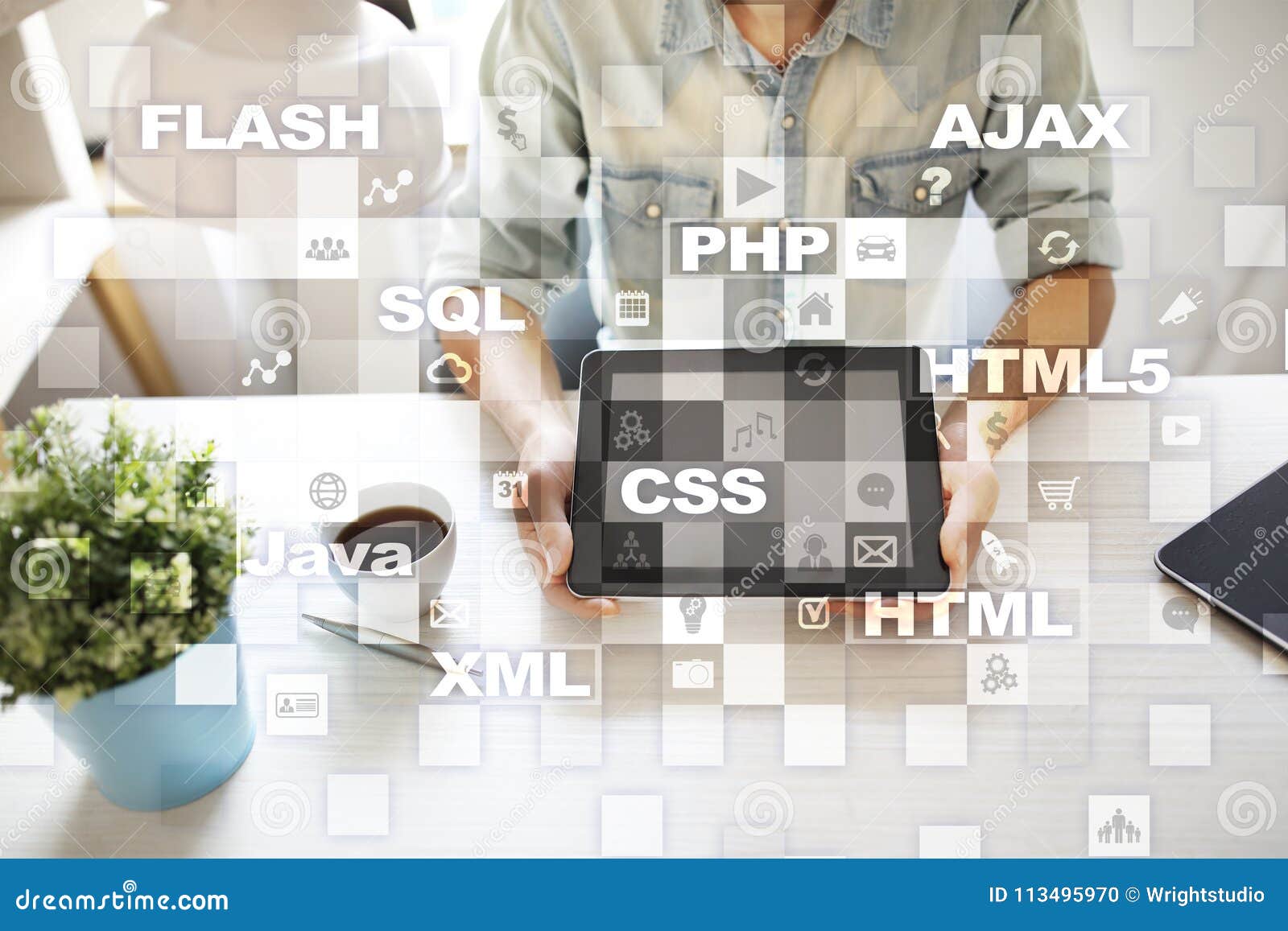 Web Development. Programming. Internet and Technology Concept. Stock ...