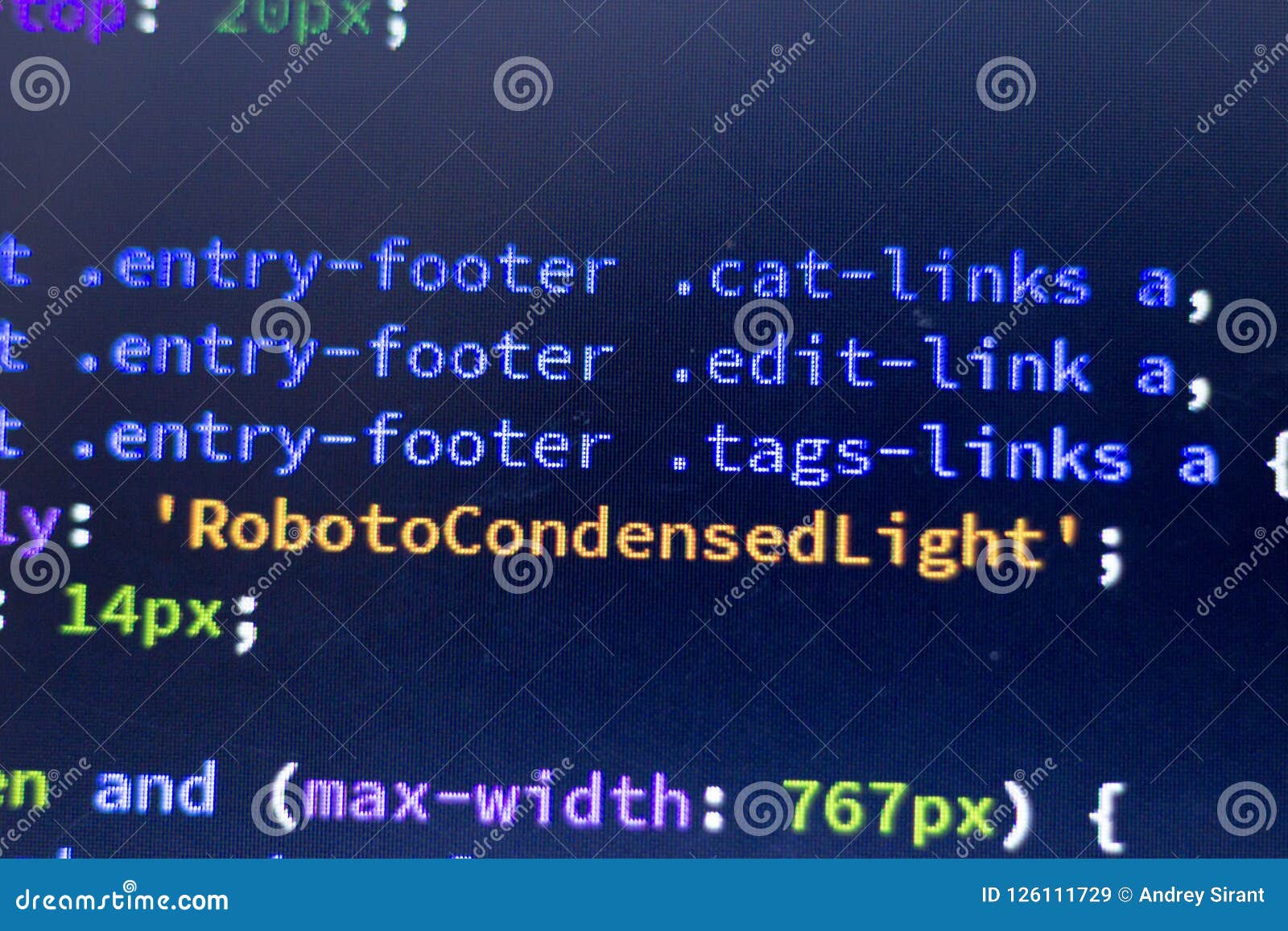 Web Entwicklungs Code Css Less Redet Praprozessorskriptlinien An Stockbild Bild Von Index Informationen 126111729