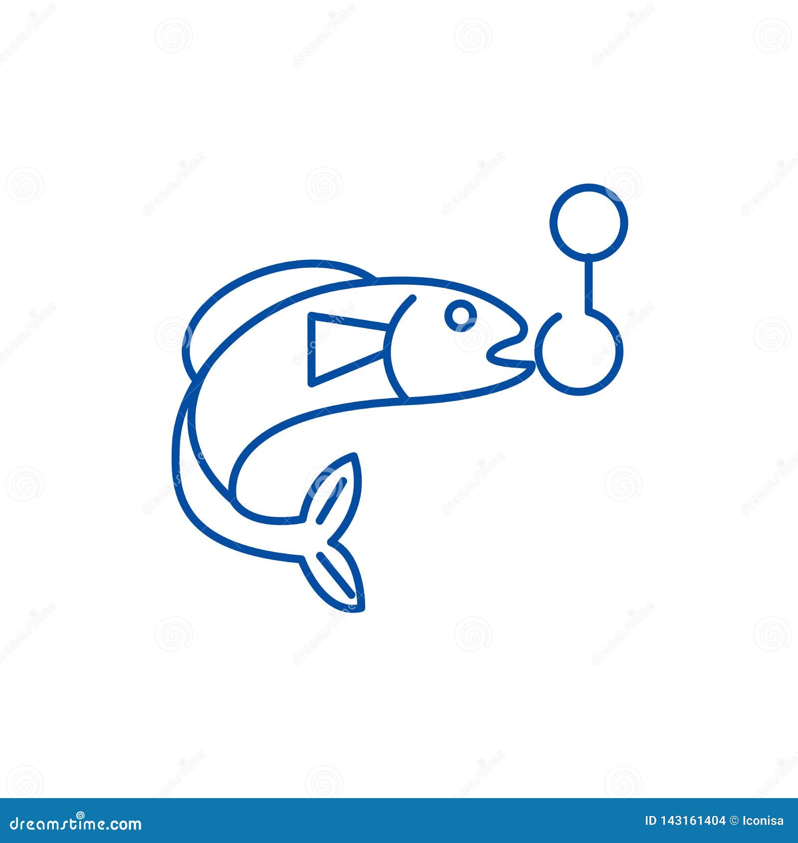 Download Fishing Sign Line Icon Concept. Fishing Sign Flat Vector ...