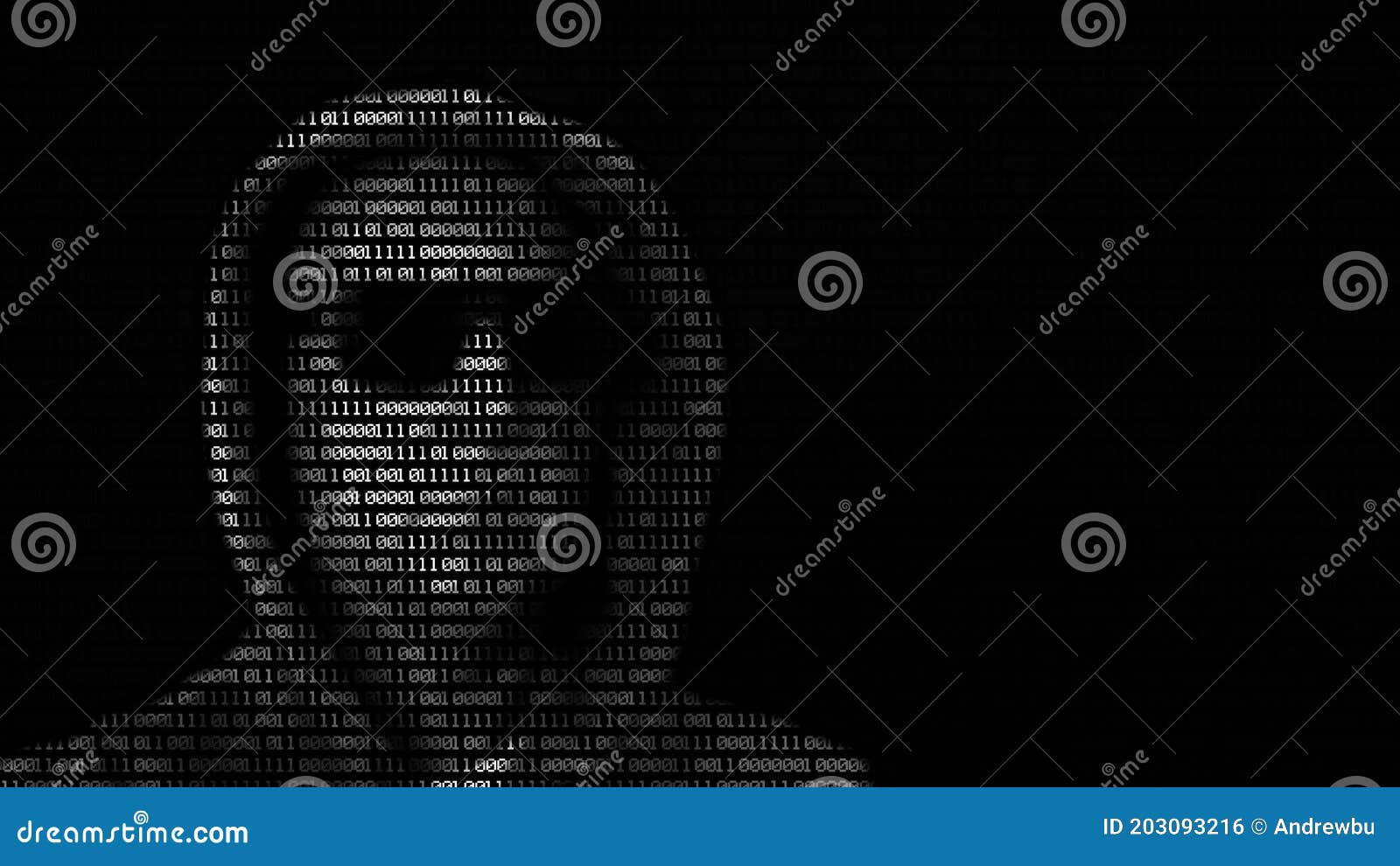 Download Web Hacker In Dark Glass And Hoodie Looking To Binary Matrix Code On Black Background Hacking An Information Security Stock Footage Video Of Global Communication 203093216