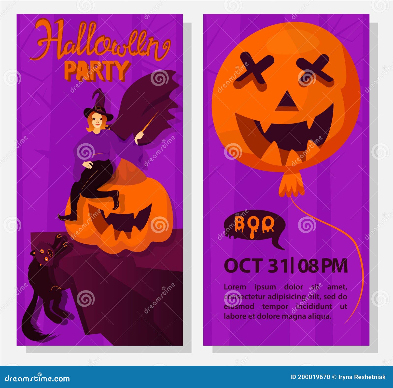 halloween-flyer-template-halloween-holiday-greeting-invitation-to-a-party-stock-vector