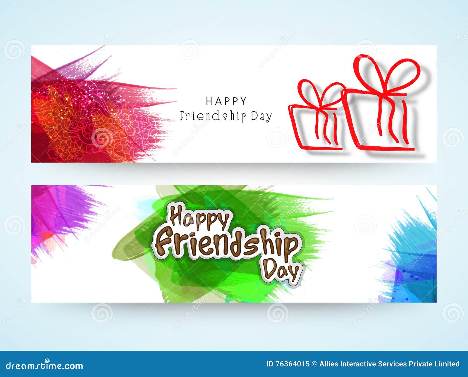 Friendship Day banner designs to customize online
