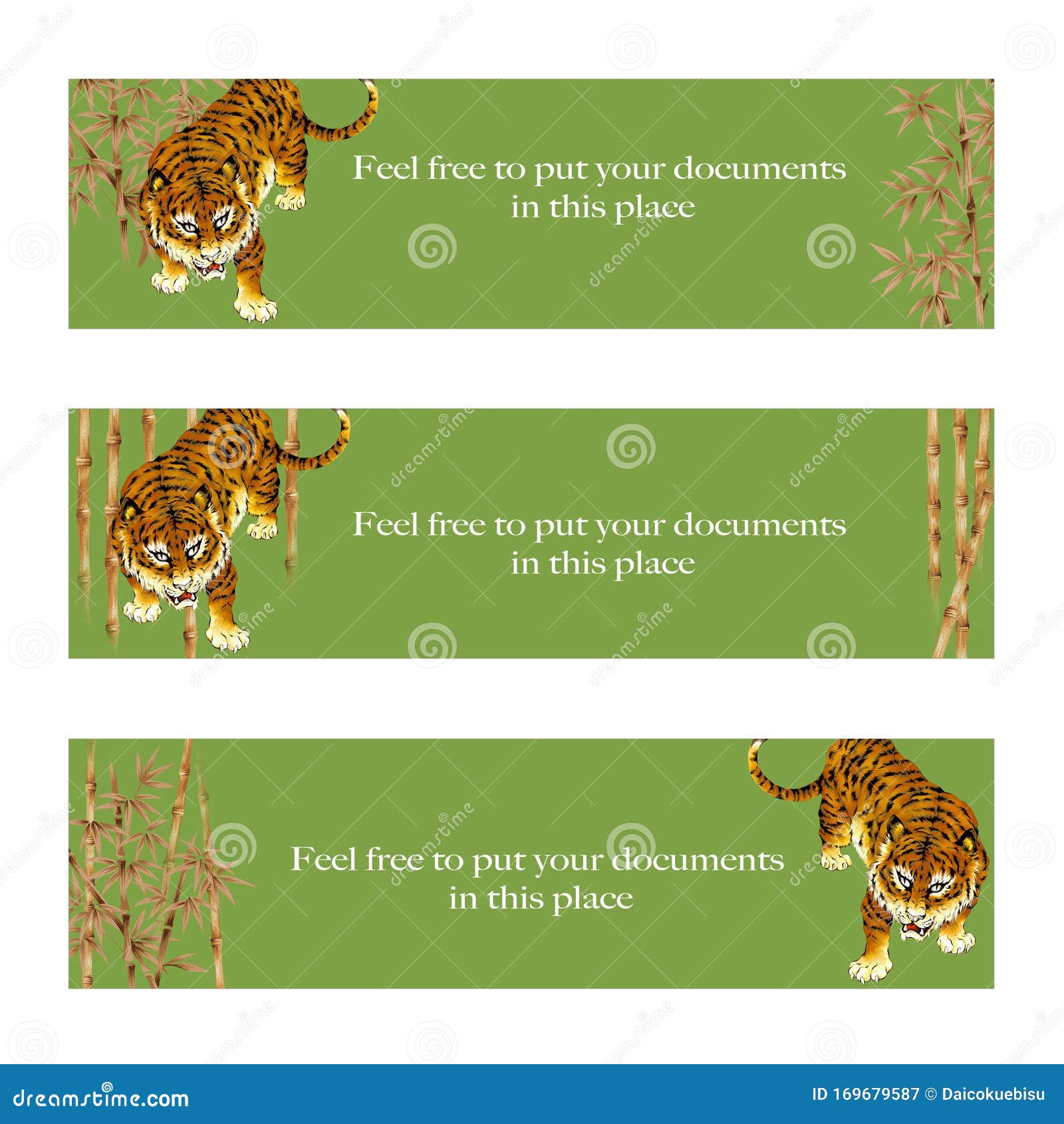 web header  using the japanese-style tiger