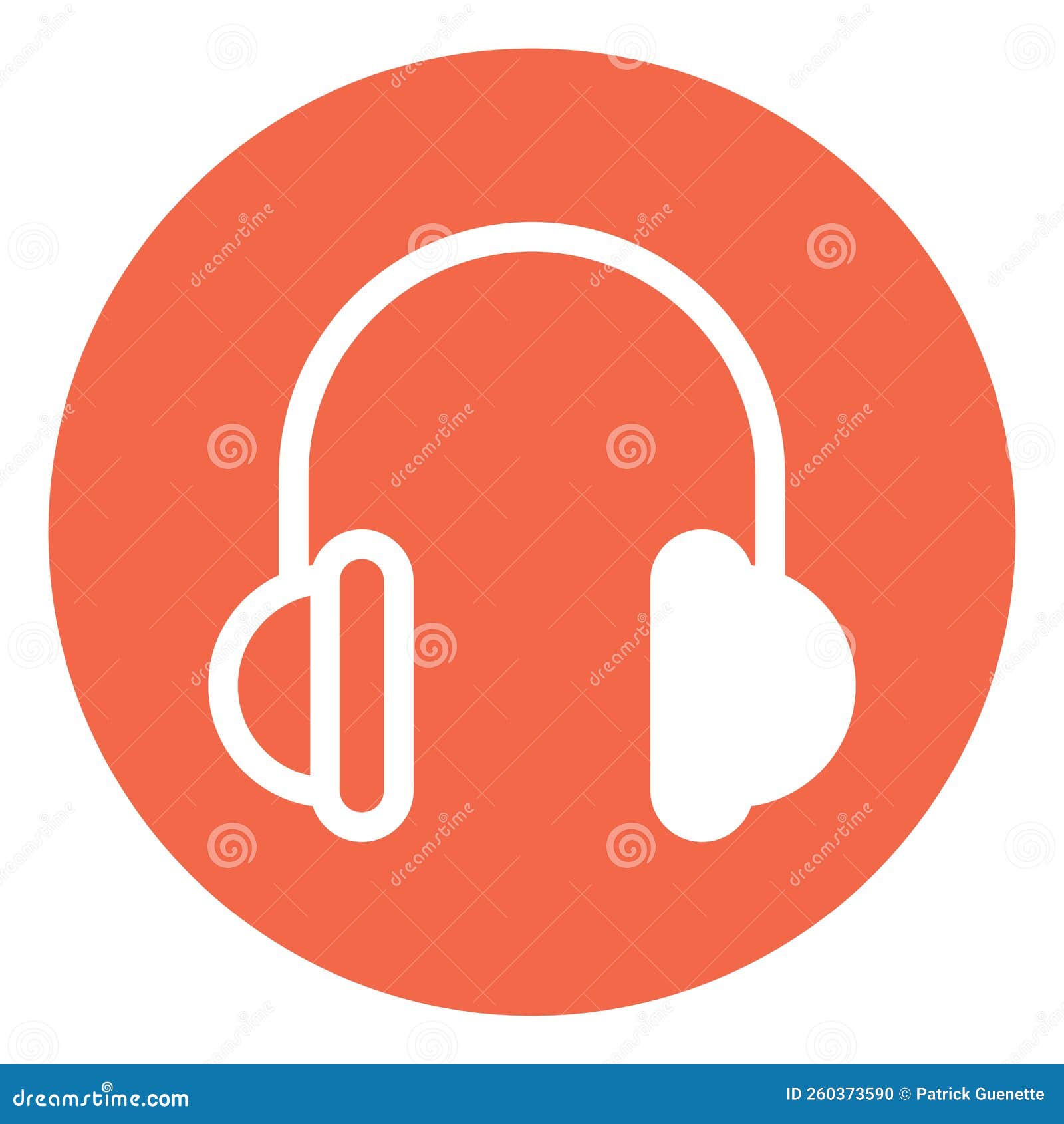 headphones, icon stock vector. Illustration of cartoon 260373590