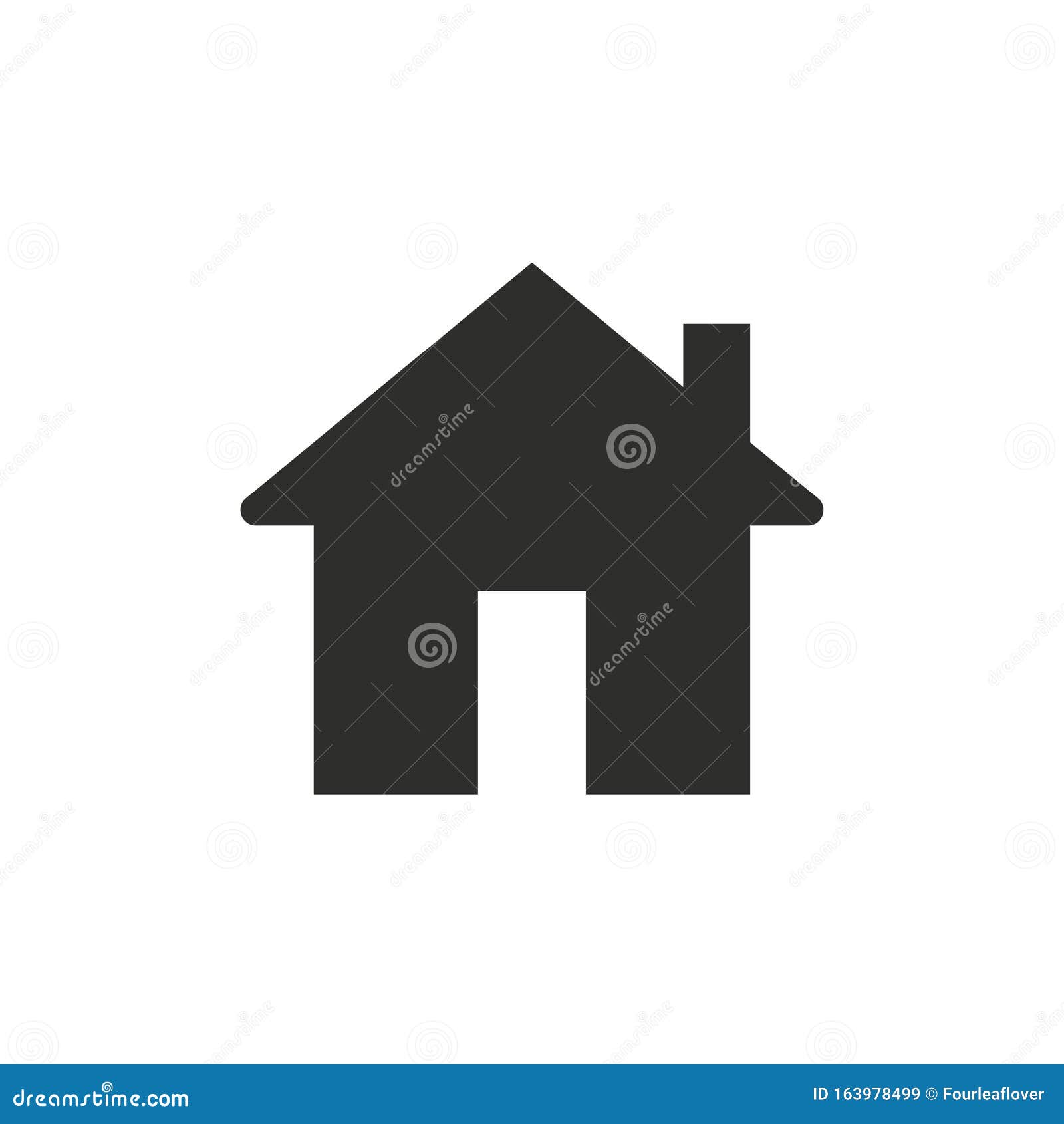 Web Home Flat Icon for Apps and Websites Stock Vector - Illustration of ...